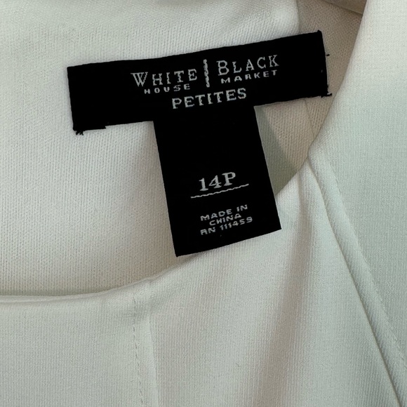 White House Black Market Size 14P White
Sleeveless Lined Fit & Flare Dress - Picture 4 of 8